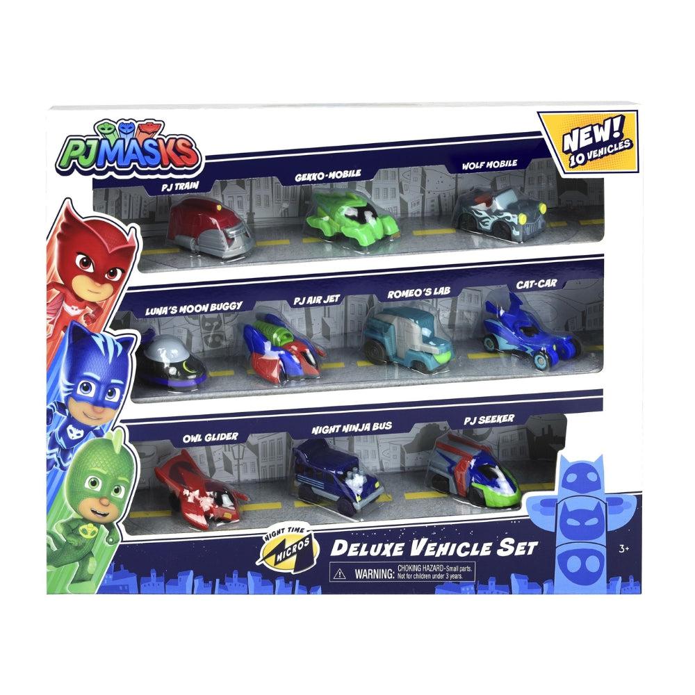 PJ Masks Night Time Micros Deluxe Vehicle Set