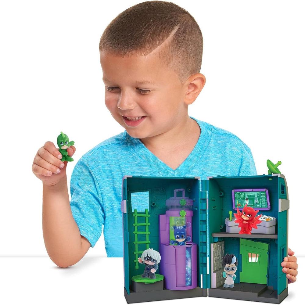 PJ Masks Nighttime Micros Romeo’s Lair Playset, Includes Catboy And Romeo Mini Figures, By Just Play