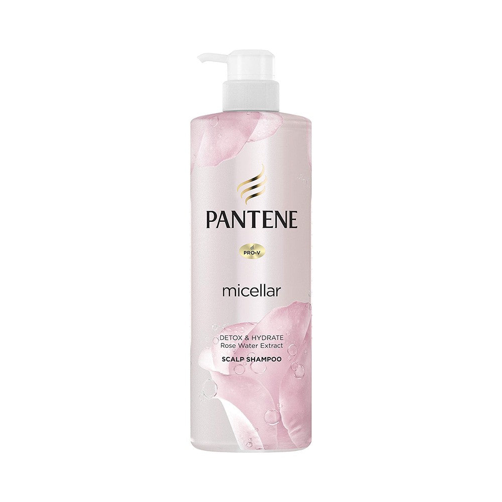 Pantene Micellar Rose Water Detox & Hydrate Scalp Shampoo & Conditioner 530ml