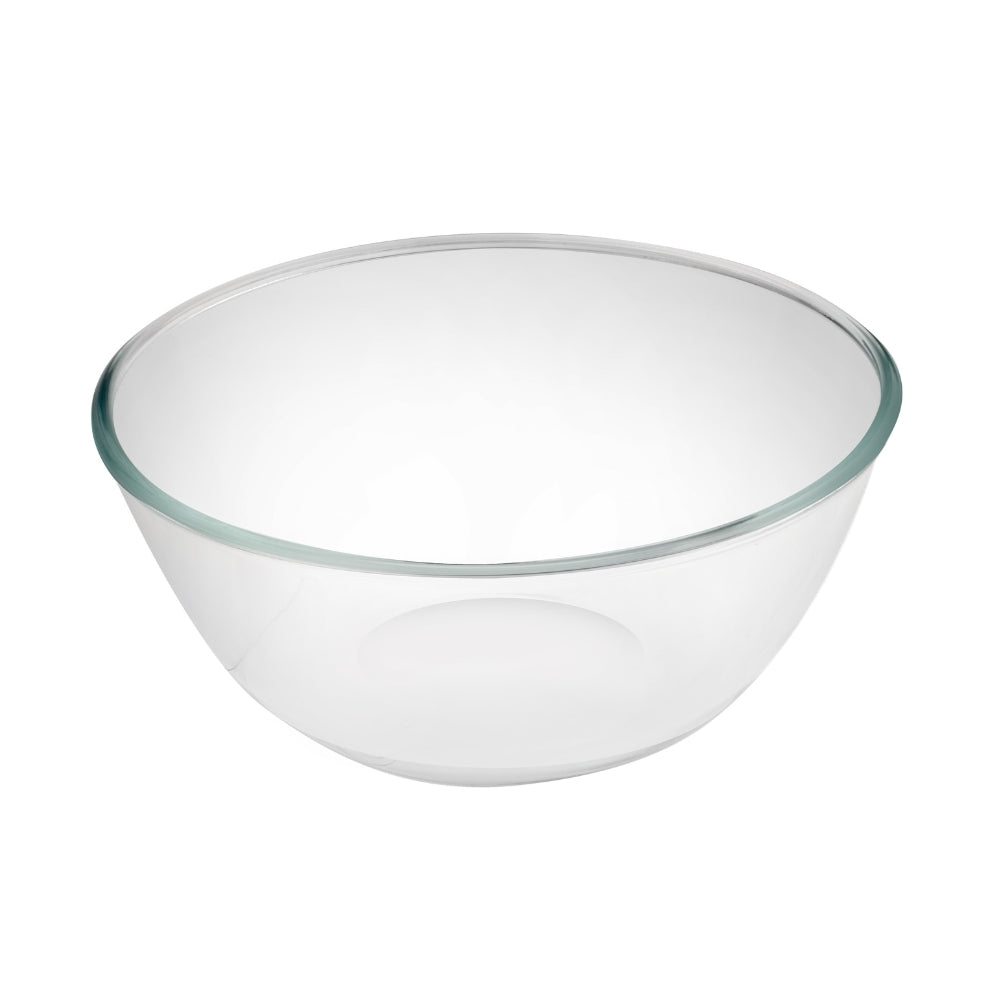 Pyrex Transparent Glass Bowl Large Microwave Oven Special Heat-resistant High-Temperature Household Kneading Noodle Salad Bowl Beaten Egg And Basin Anti-cracking Grain Bowl 27*13 , 21*10CM Large Capacity