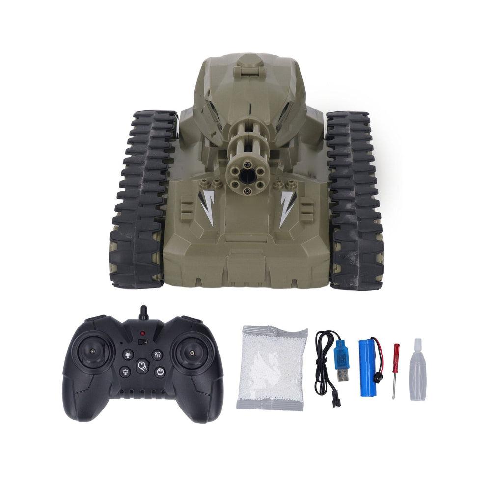 Remote Control RC Tank Car Toy 1 Button Spray OD - 2.4G Wireless