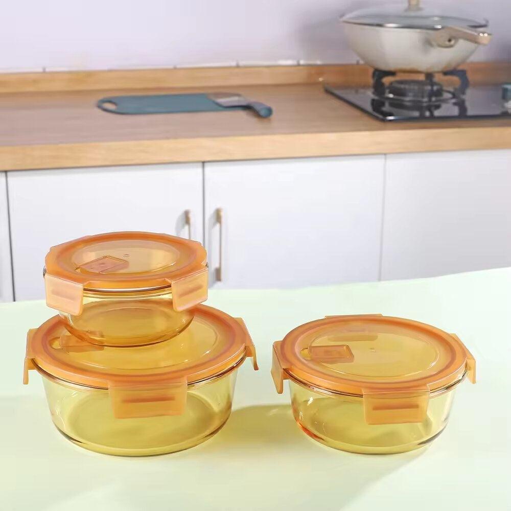 Round Glass Food Storage