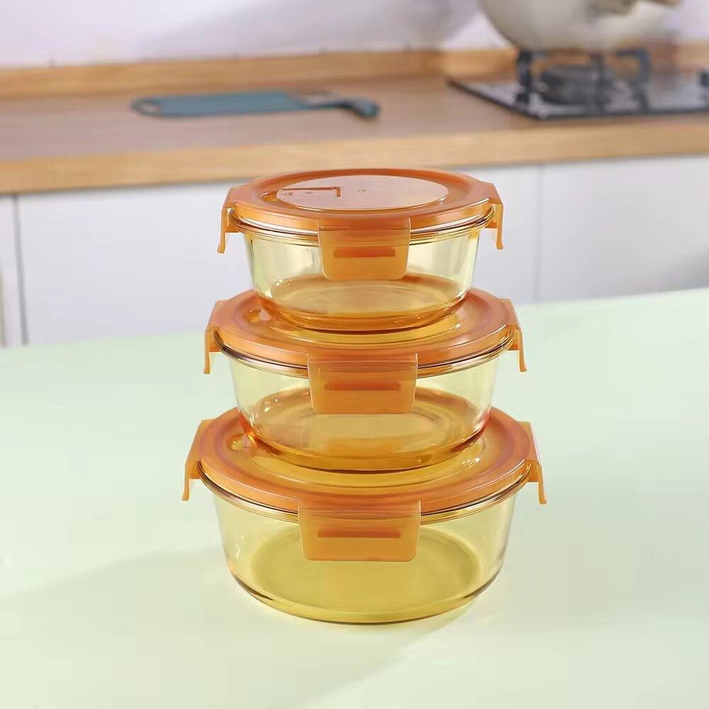 Round Glass Food Storage