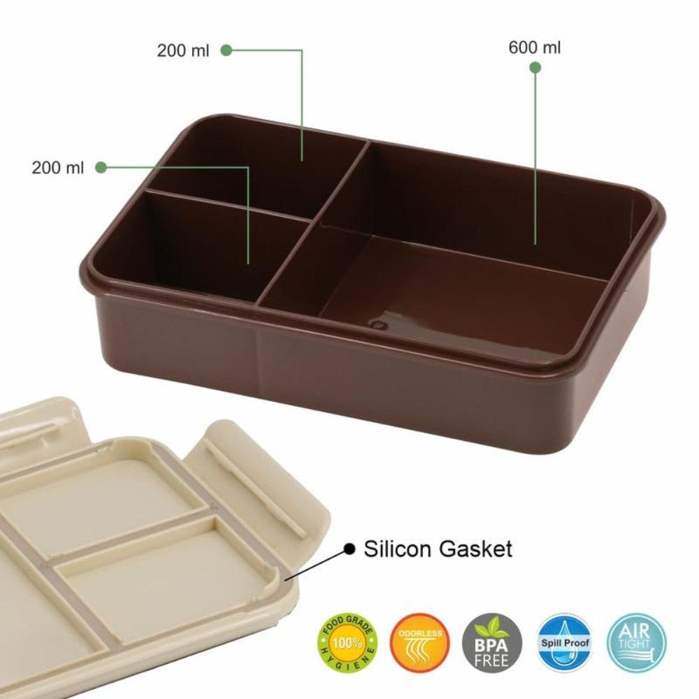 SKI Bento 3 Grid Compartment Lunch Box