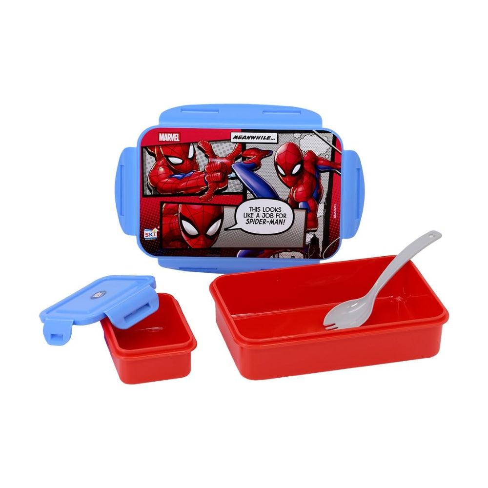 SKi Homeware Lock & Seal Disney Lunch Box for Kids -800Ml Spiderman 2