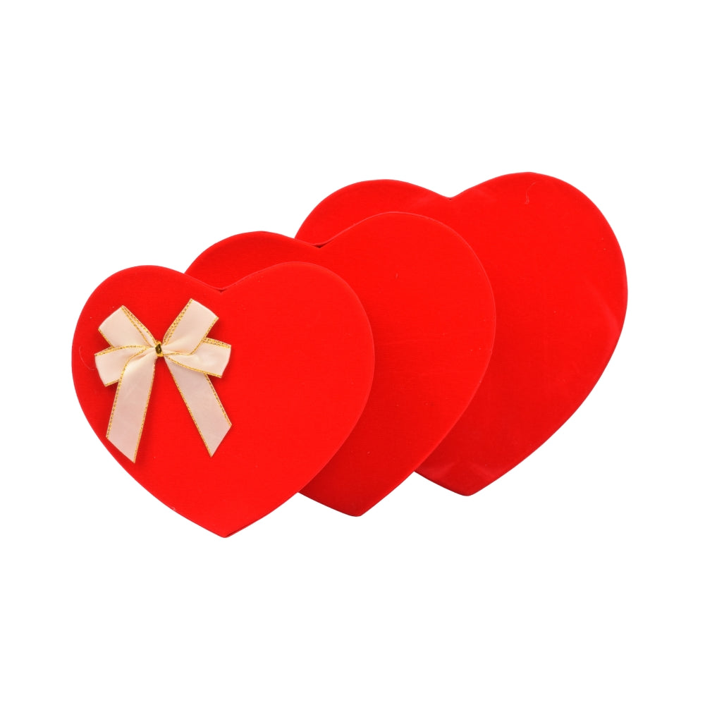 Set of 3 Valentine's Heart Gifts Boxes With Lip