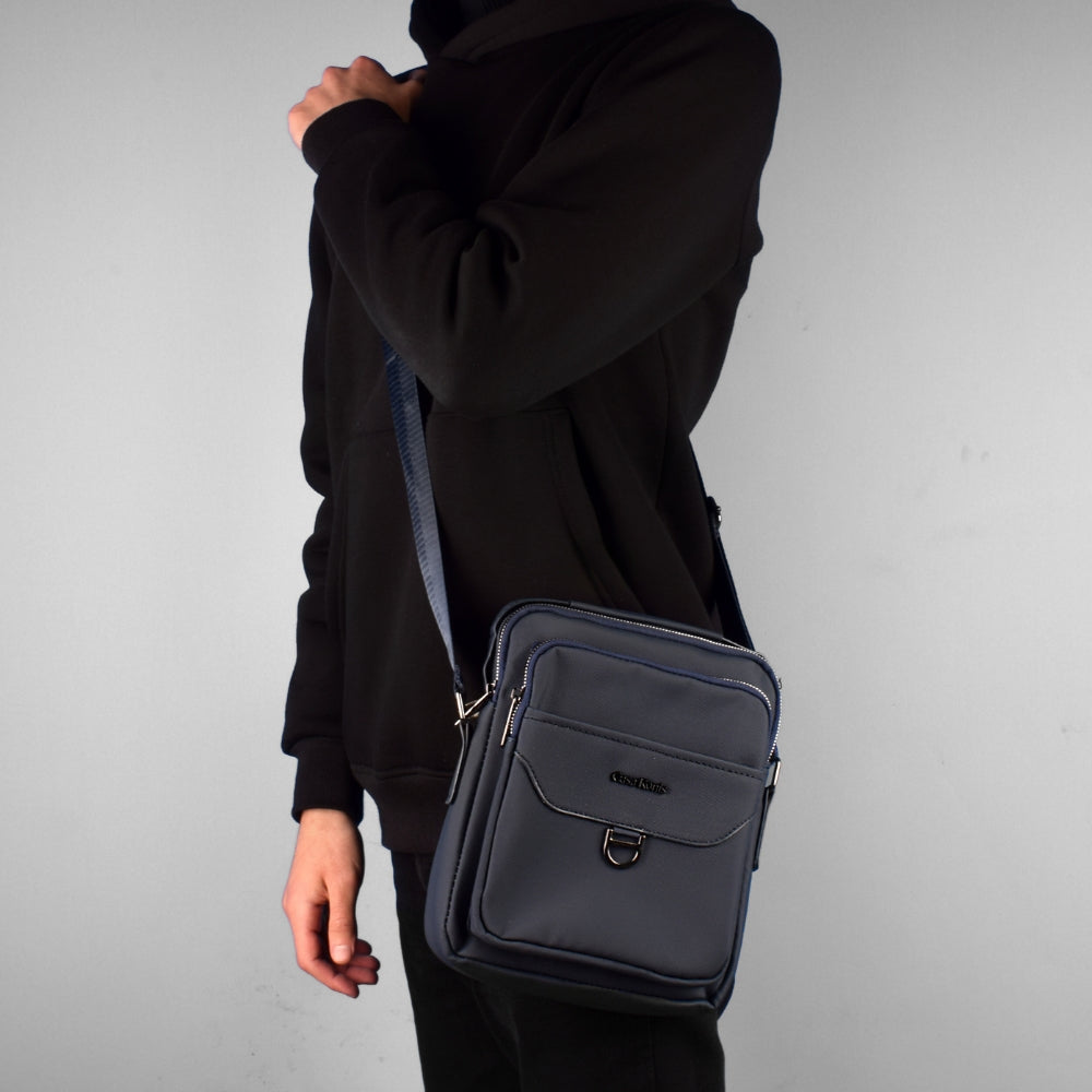 Simple Front Pocket Crossbody Bag For Men (27x24cm)