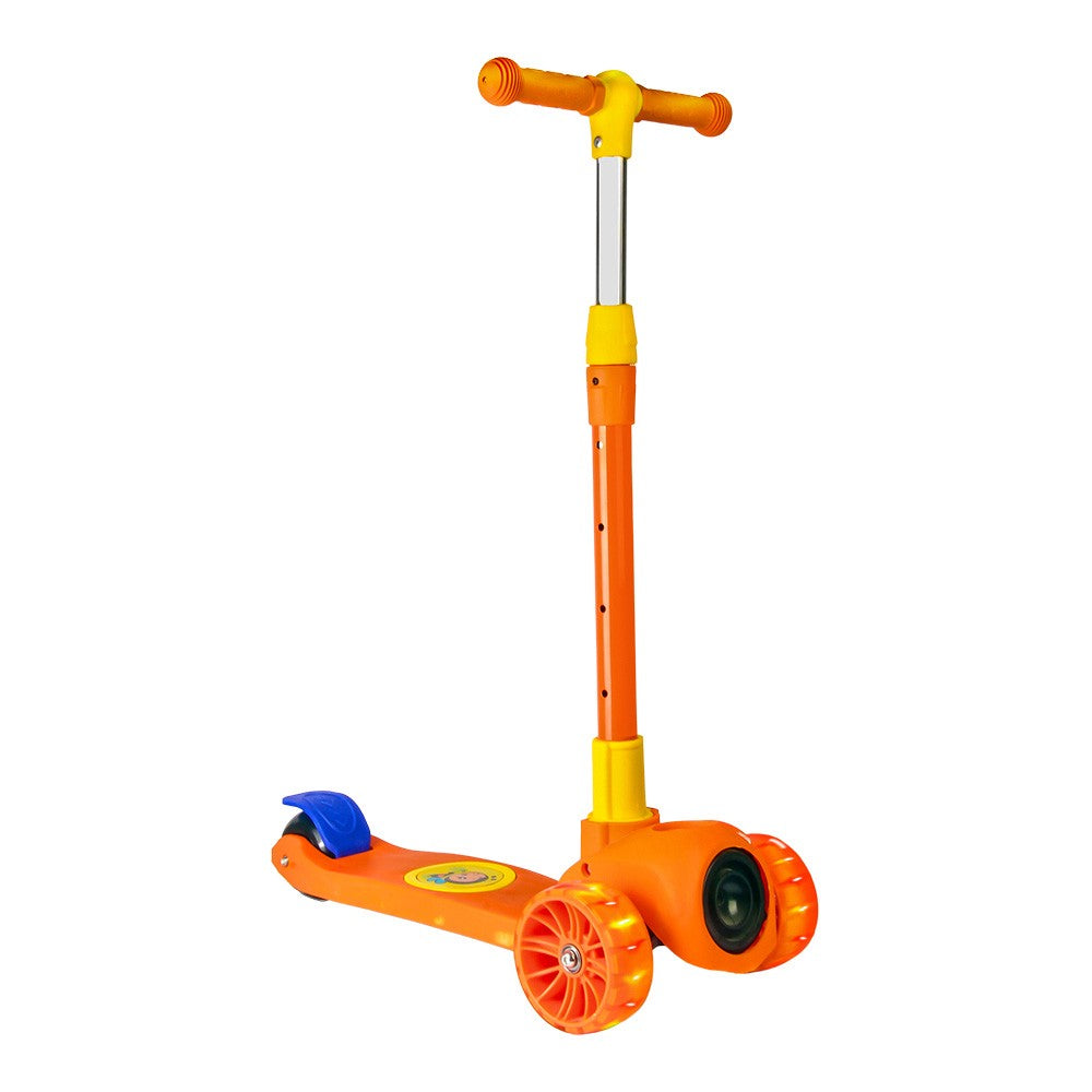 Smart Kick Scooter, 3 Adjustable Height, Front Wheel Light & PVC Wheels For Kids