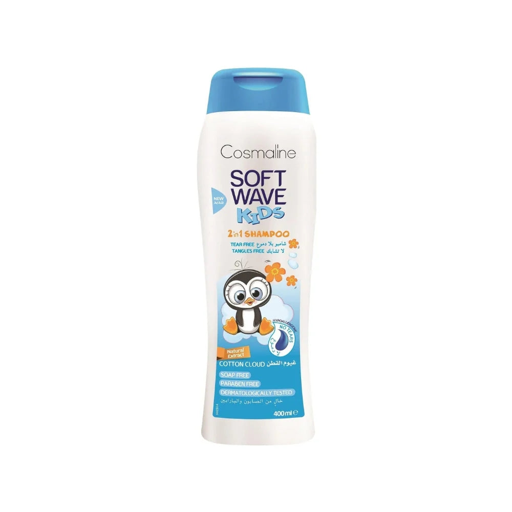 Soft Wave Kids 2 In 1 Shampoo 400ml