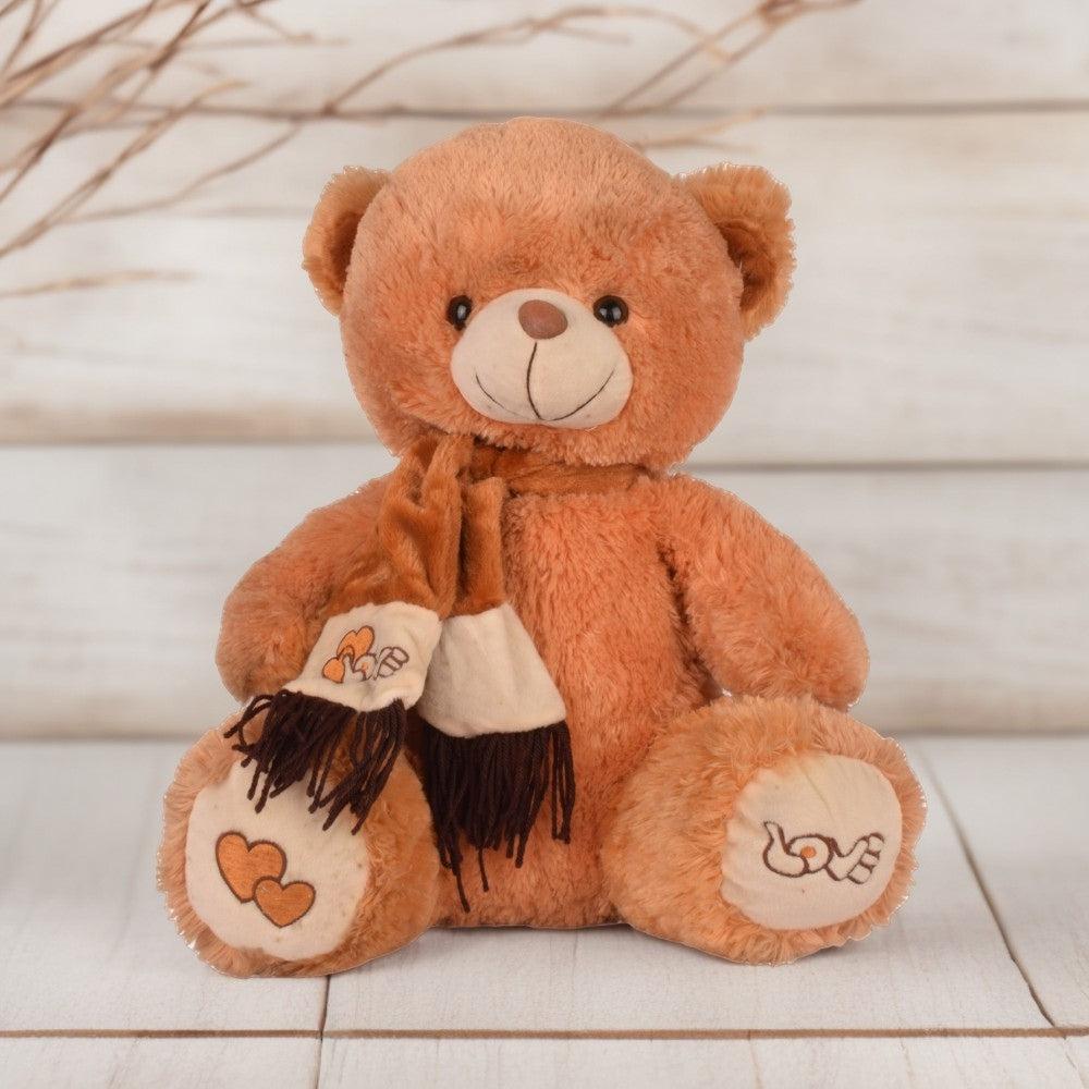 Soft Plush Toy Bear Brown Color / Bear With Scar (50cm)