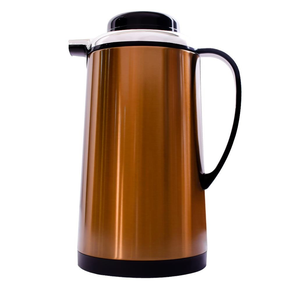 Stainless Steel Vacuum Flask Glass Liner Coffee Pot Double Walled Vacuum Jug 1 L