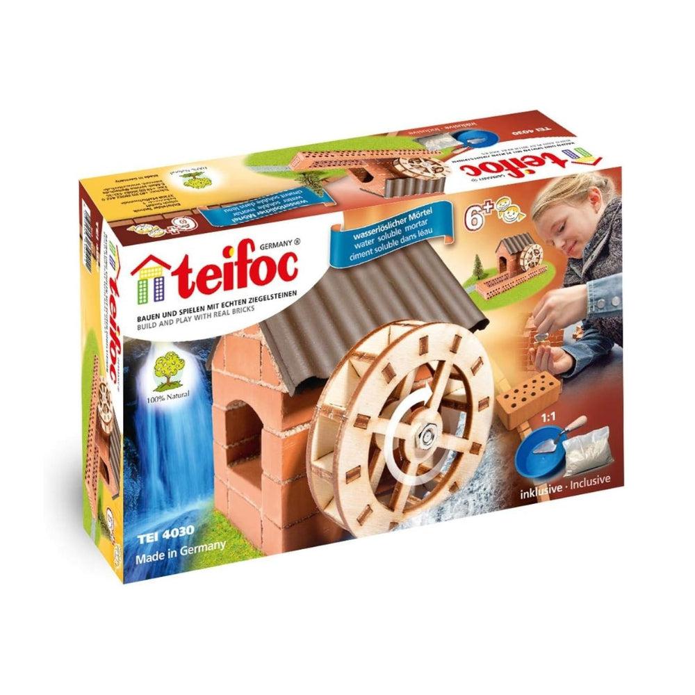 Teifoc 4030 - Watermill - Build With Real Bricks & Cement