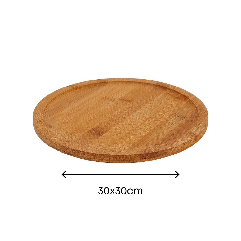 Tray Wood Rack Rotating Seasoning Susan Lazy Serving Organizer Wooden Turntable Holder Dish Cabinet Jar Plates Condiment Round