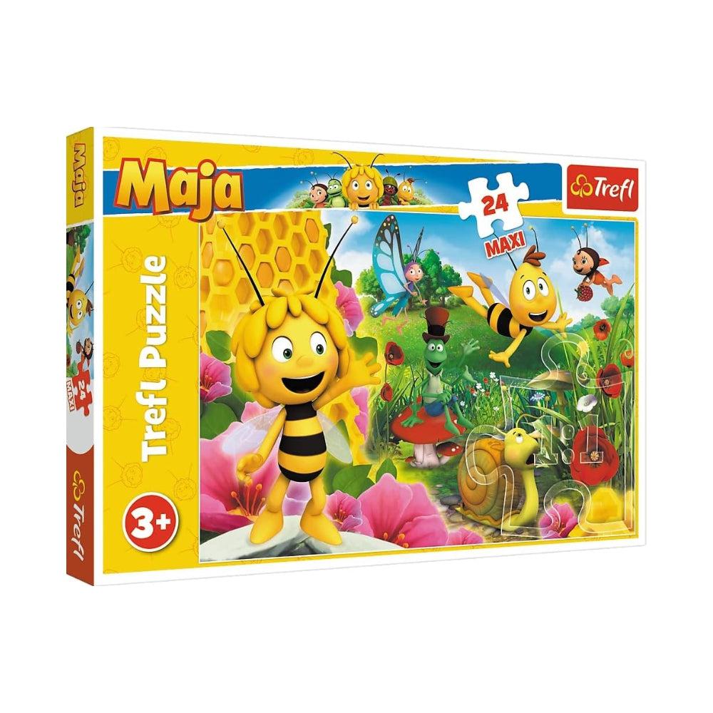 Trefl TR14297 World Of Maya The Bee, Maya The Bee 24 Maxi Pcs, For Children Aged 3 And Over Puzzle, Multicoloured