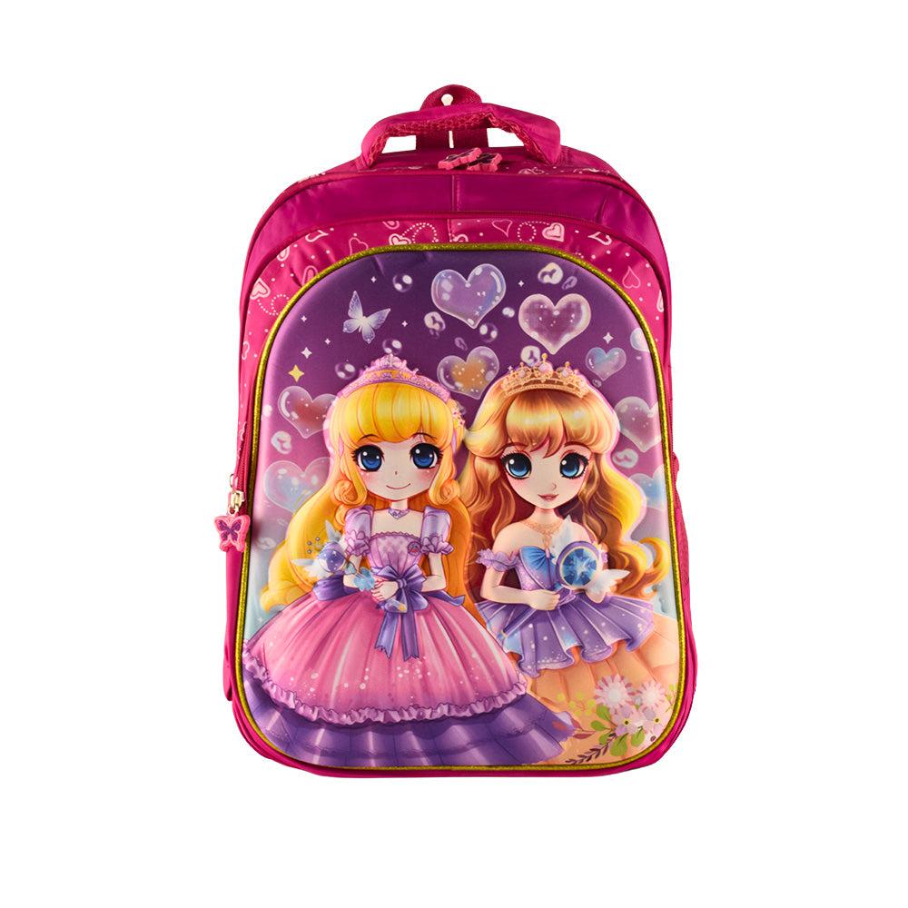 Trendy Cartoon School Bags for Girl Waterproof 3D Front Primary 1-5 Grade