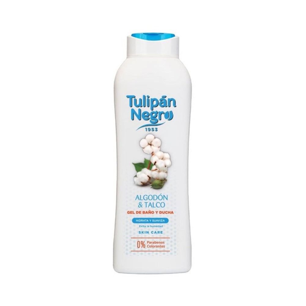 Tulipan Negro Shower and Bath Gel Cotton and Talc 720 ml