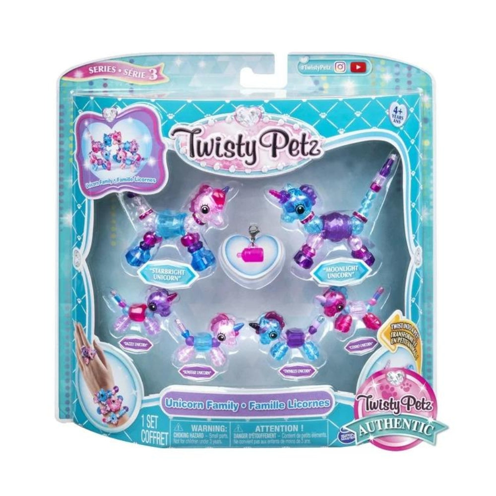 Twisty Petz, Series 3, Unicorn Family Pack Collectible Bracelet Set For Kids Aged 4 And Up