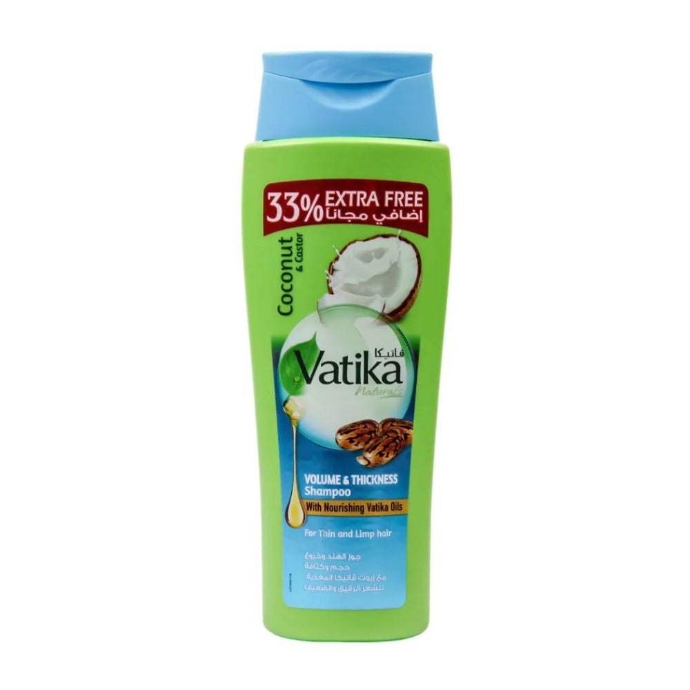 Vatika Coconut & Castor Volume Thickness Shampoo For Thin & Limp Hair 532ml