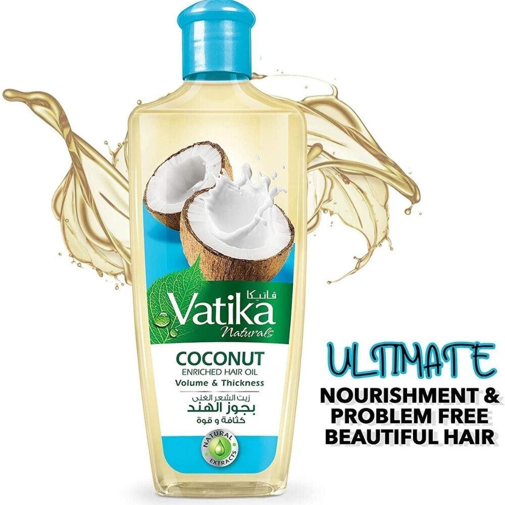 Vatika Coconut Enriched Hair Oil Volume And Thickness 300ml