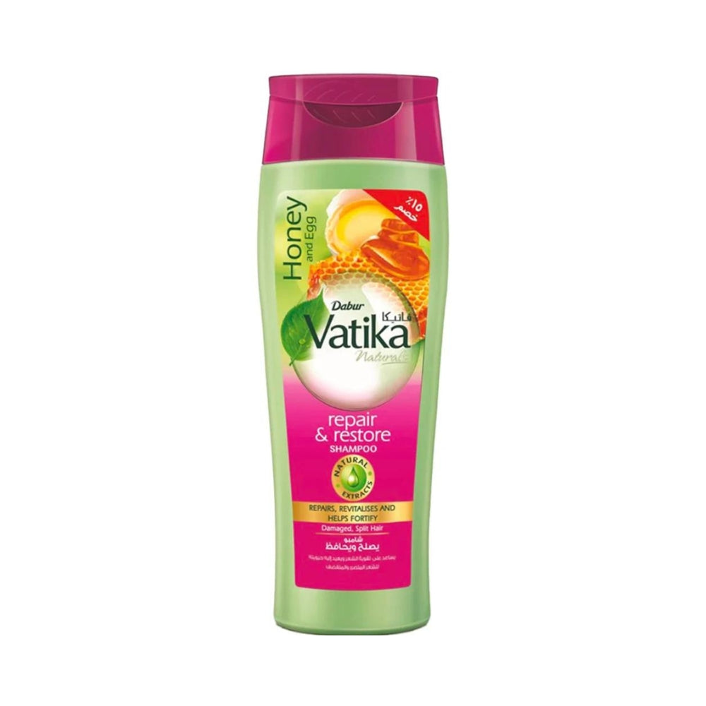 Vatika Naturals Repair & Restore Shampoo Honey & Egg with Natural Extracts 360ML