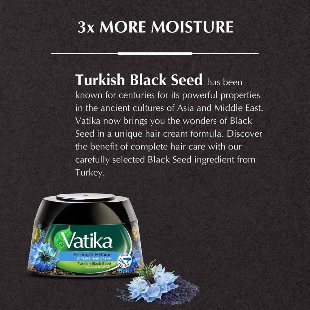 Vatika Naturals Turkish Black Seed Styling Hair Cream 140 ml