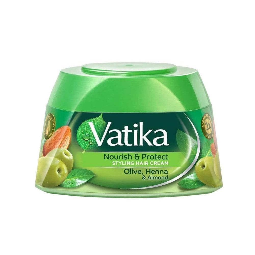 Vatika Nourish & Protect Styling Hair Cream With Almond-Olive-Henna 140ml