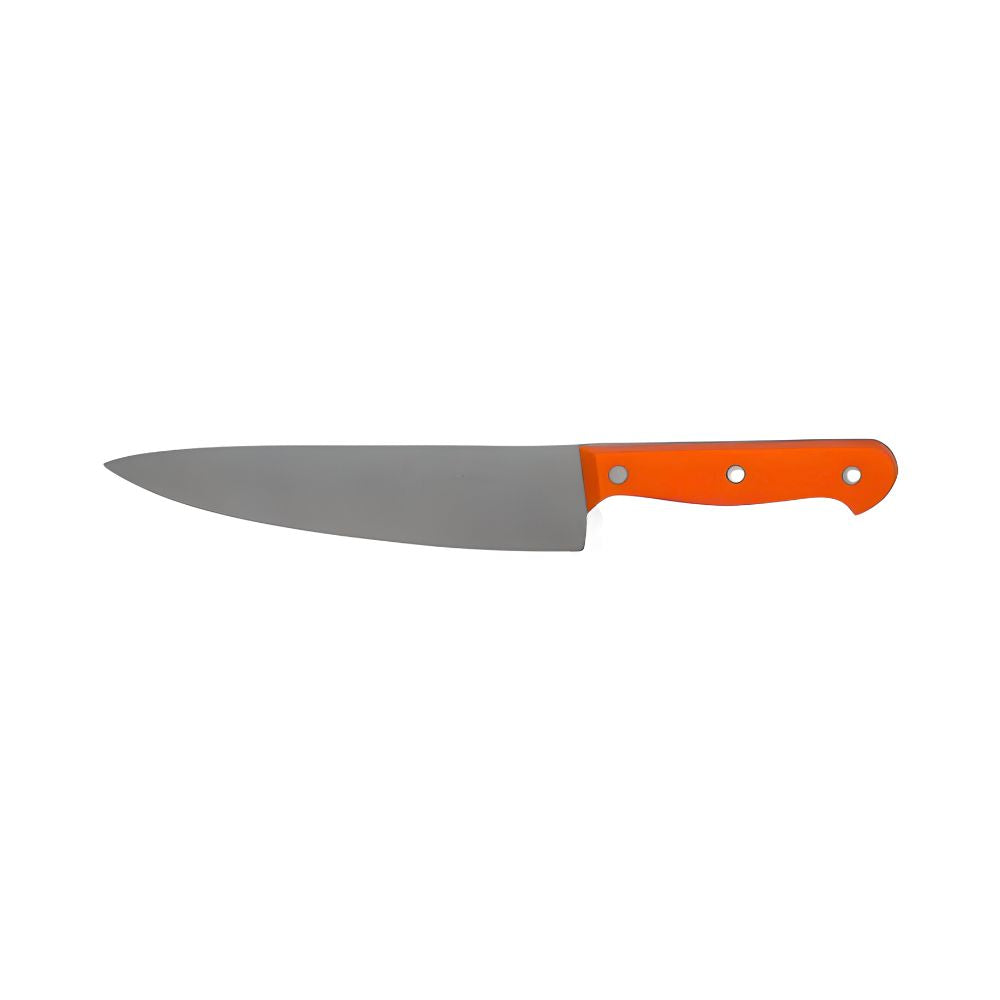Yellow And Orange 26 cm Chef's Knife Chef Cook Blade Case Cutlery Knives Roll Steel New Ergo Handle