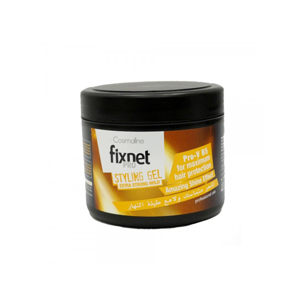 Cosmaline Fixnet Pro Styling Gel Extra Strong Hold Yellow 450 ml