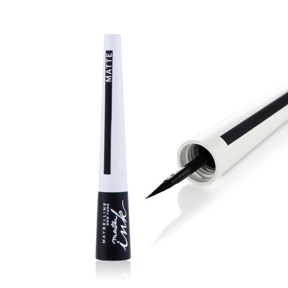 Maybelline Master Ink Matte Long Stay Brush Eye Liner 10 Charcoal -12 Black