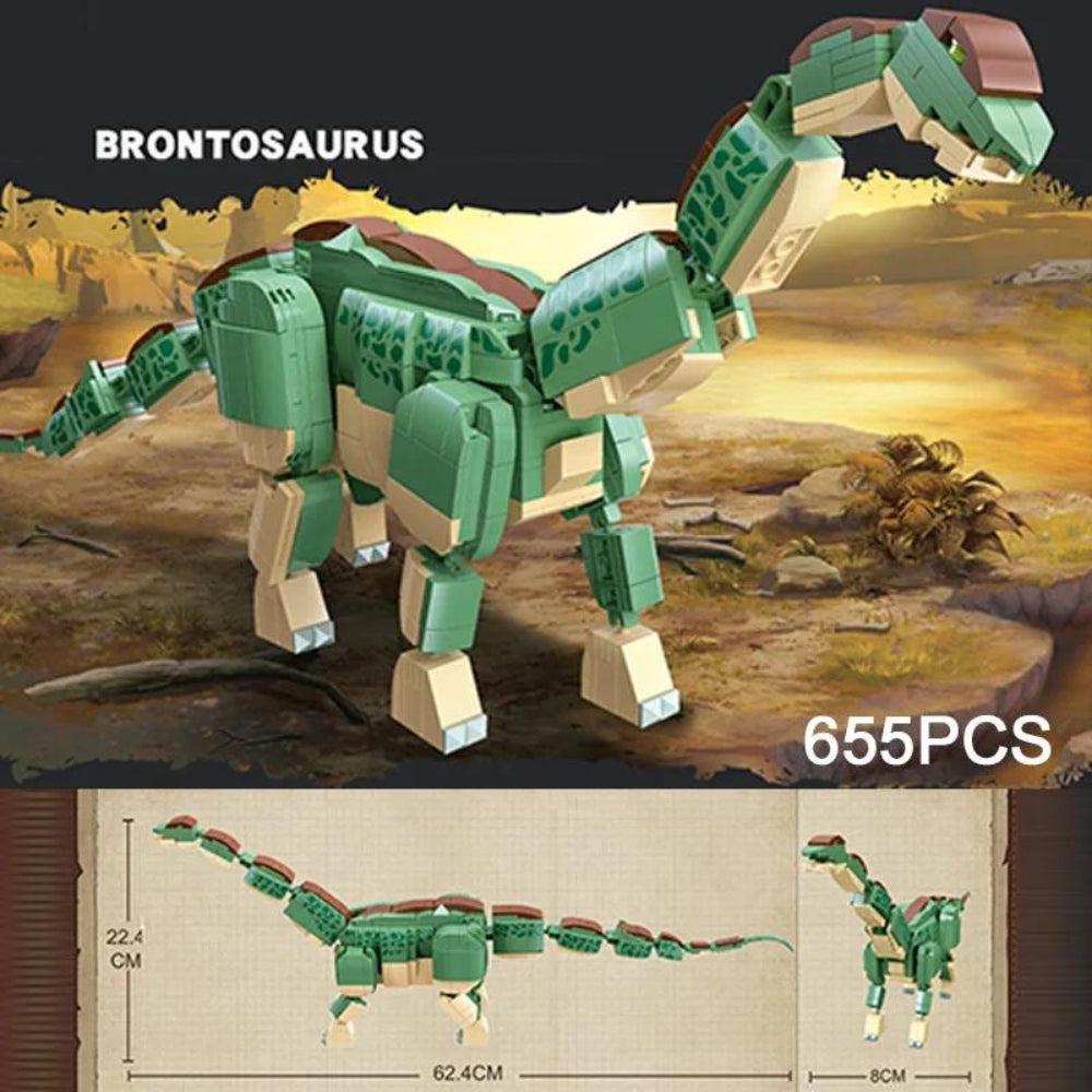 Urassic Dinosaur T Rex Triceratops Brontosaurus Model Building Blocks Pterosaur Dilophosaurus Stegosaurus Dino MOC Bricks Toys